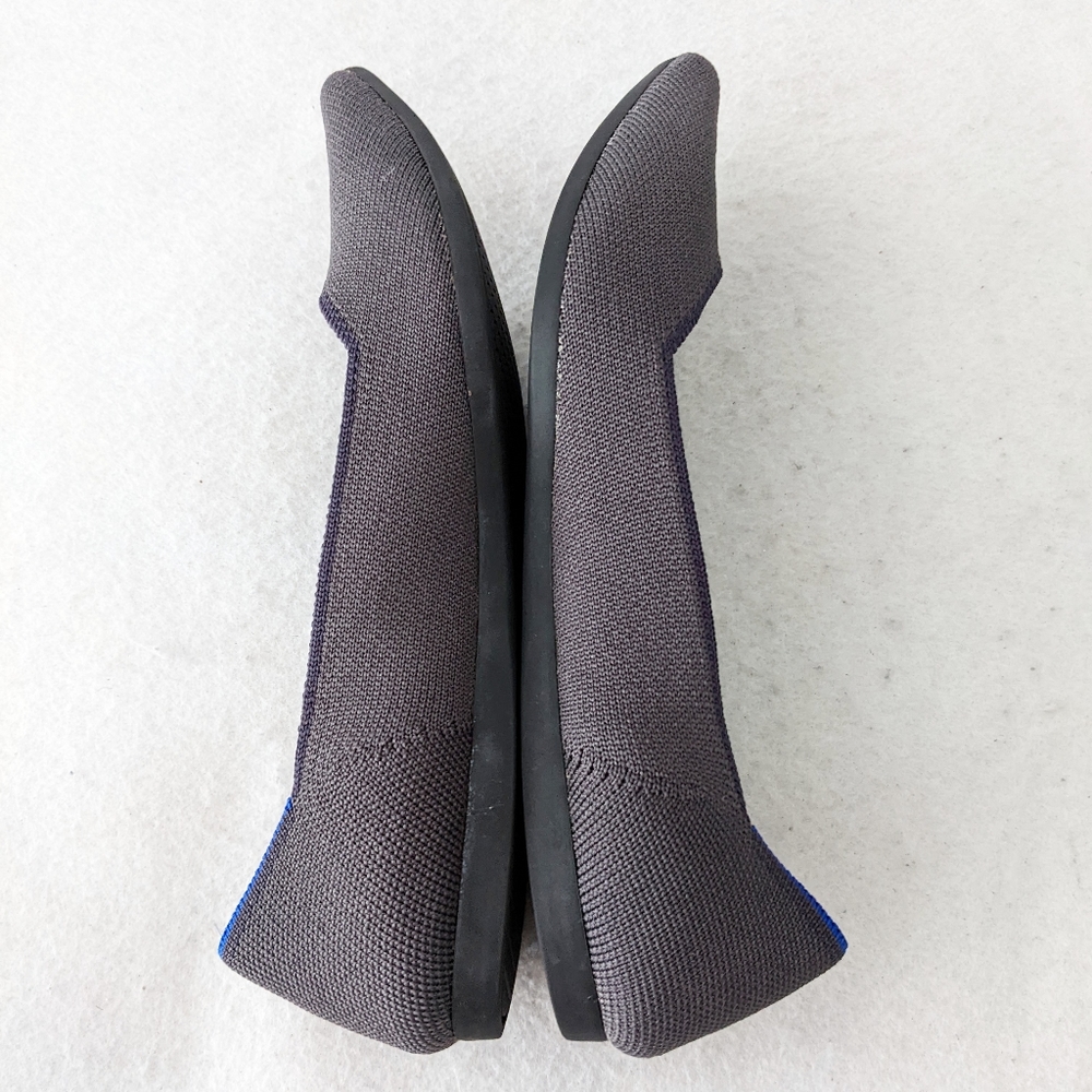 Rothys The Point Darl Gray Blue Halo Slip On Pointed Ballet Flats Shoes Womens 7 - Picture 7 of 12